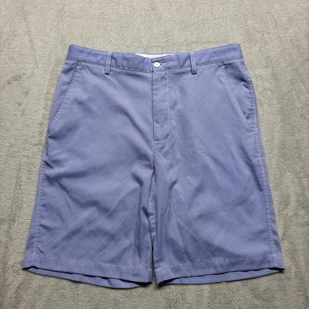 FootJoy Mens 34 Golf Performance Golf Shorts Blue 100% Nylon